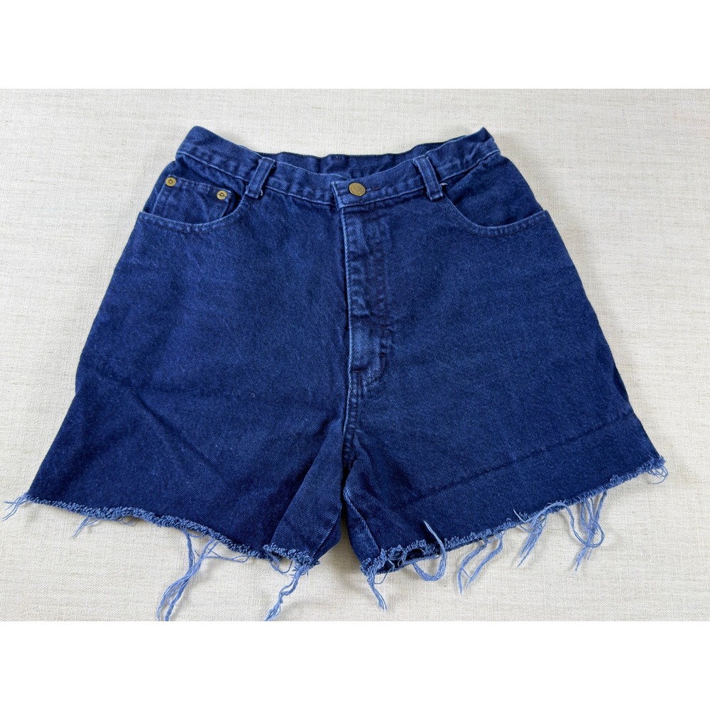 Best American Clothing Co Vintage High Waisted Denim Cut Off Shorts Blue Size 9
